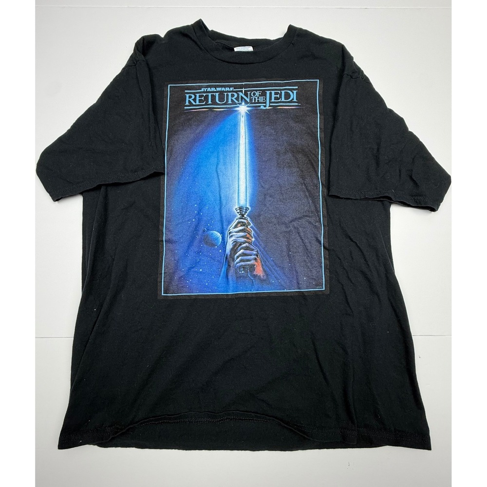 Star Wars Return of the Jedi T-Shirt Mens XL Black Vintage Graphic Tee